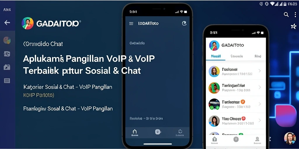 Tampilan antarmuka GADAITOTO yang memudahkan pengguna melakukan panggilan VoIP.