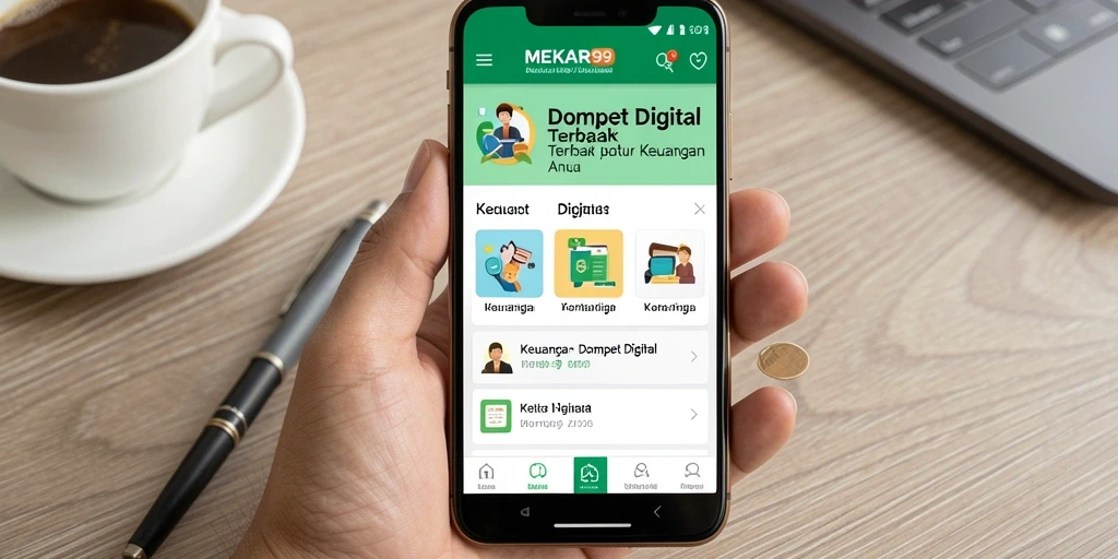 Antarmuka MEKAR99 yang user-friendly dan fungsional.